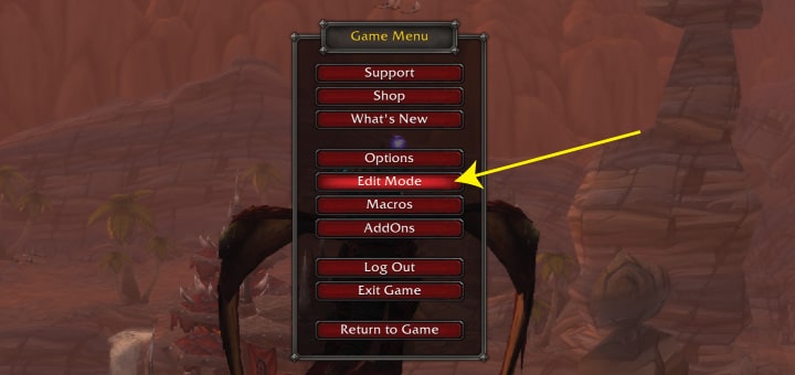 World of Warcraft - Game Menu