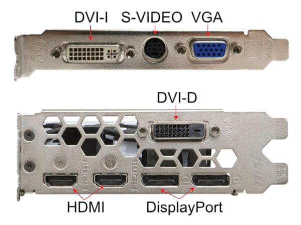 Video Output Graphics Connectors