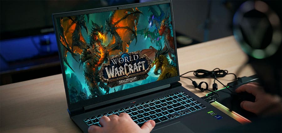 Playing WoW Dragonflight on laptop
