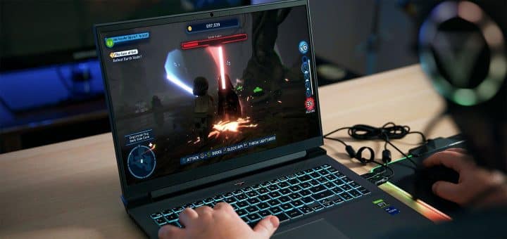 LEGO Star Wars The Skywalker Saga on laptop