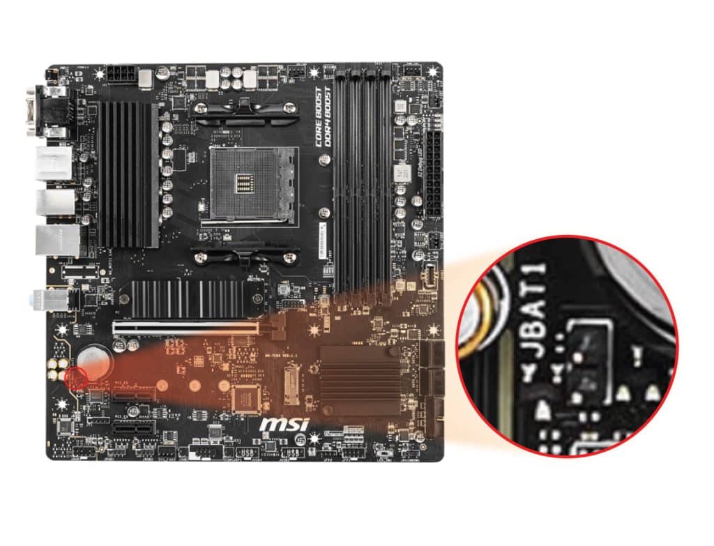 How to clear CMOS on MSI B550M PROVDH (&WiFi) Motherboard 2 Methods
